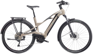 Rower elektryczny Bianchi e-Vertic T-Type Step-through DEORE 10sp Goldstone YSBC4F