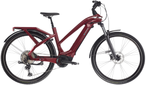 Rower elektryczny Bianchi e-Omnia T Type Step-Through Deore 10sp Bordeaux YRBE3