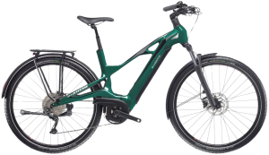 Rower elektryczny Bianchi e-Vertic T-Type Step-through X5 9sp Emerald Green YSBC3